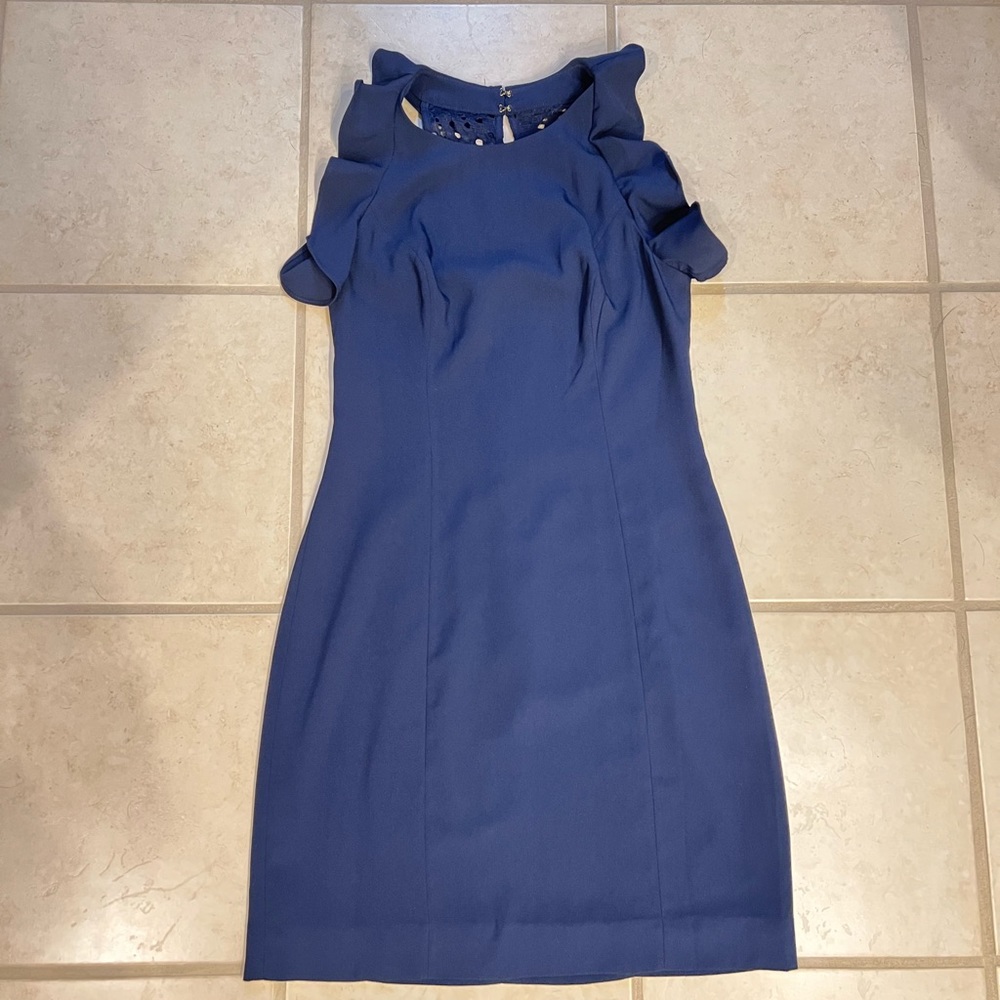 NWOT Lilly Pulitzer Britnee Stretch Shift Dress True Navy 00
